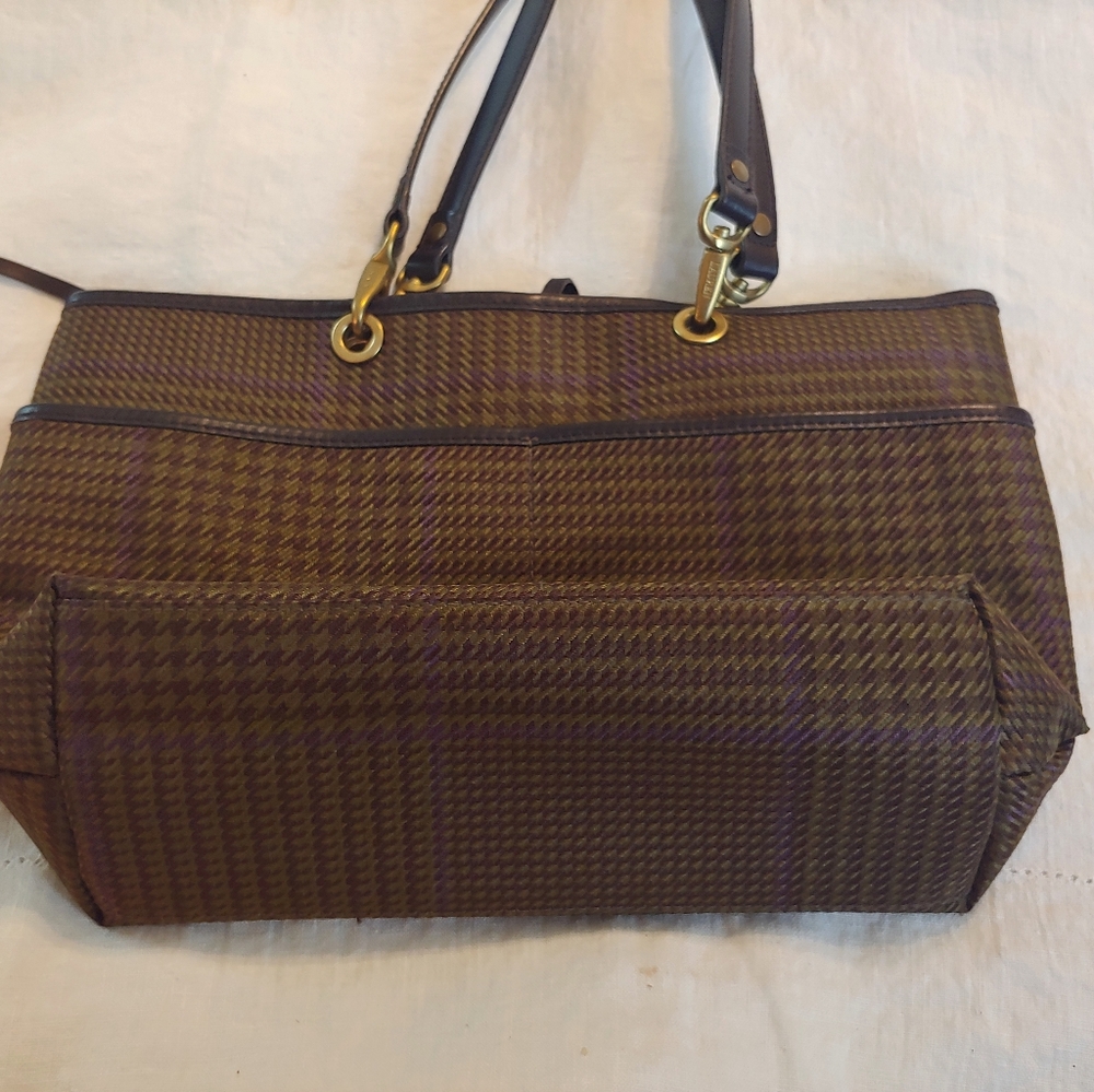 Ralph Lauren Classic Plaid satchel